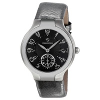 Philip Stein Signature Round Small Black Dial Metallic Karung Strap Ladies Watch 41-FB-UGM