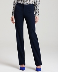 A hint of stretch and slim tailoring craft sleek RAOUL trousers for effortless 9-to-5 polish. Modernize the classic silhouette with color-pop pumps. A hint of stretch and slim tailoring craft sleek RAOUL trousers for effortless 9-to-5 polish. Modernize the classic silhouette with color-pop pumps.