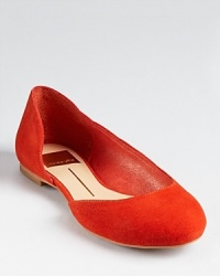 Low cut d'Orsay sides make these Dolce Vita flats feminine and flattering. Low cut d'Orsay sides make these Dolce Vita flats feminine and flattering.