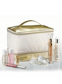 The Prestige Set contains full-size 1 oz. Sisleya Daily Line Reducer, 0.5 oz. Sisleya Eye & Lip, and 1.7 oz. All Day All Year. As a gift: 0.24 oz. Phyto Lip Star Rose Quartz N8, 1 oz. Lyslait, 1 oz. Floral Toning Lotion, and a deluxe sample of 0.06 oz. Supremya. The Prestige Set contains full-size 1 oz. Sisleya Daily Line Reducer, 0.5 oz. Sisleya Eye & Lip, and 1.7 oz. All Day All Year. As a gift: 0.24 oz. Phyto Lip Star Rose Quartz N8, 1 oz. Lyslait, 1 oz. Floral Toning Lotion, and a deluxe sample of 0.06 oz. Supremya.