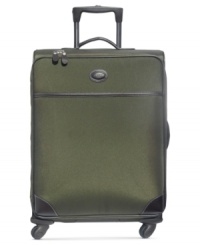 Get packing-this bag has all of the essentials to get you where you need to be. Four spinner wheels guarantee maximum mobility and excellent crowd control. Built with a durable frame and an exterior made to last, this bag has easy access zippers on front and back for last-minute add-ons and flight must-haves. 2-year warranty. Get packing-this bag has all of the essentials to get you where you need to be. Four spinner wheels guarantee maximum mobility and excellent crowd control. Built with a durable frame and an exterior made to last, this bag has easy access zippers on front and back for last-minute add-ons and flight must-haves. 2-year warranty.