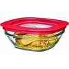 Rubbermaid Glass Food Storage Container with Easy Find Lid 6 Piece Set