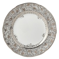 Hailing from the legendary region of Limoges, France, Bernardaud has been crafting fine porcelain creations of exquisite beauty for over 100 years. With no attention to detail spared, this 19th century-inspired design features opulent platinum accents that evoke the formal occasions of yesteryear. Hailing from the legendary region of Limoges, France, Bernardaud has been crafting fine porcelain creations of exquisite beauty for over 100 years. With no attention to detail spared, this 19th century-inspired design features opulent platinum accents that evoke the formal occasions of yesteryear.