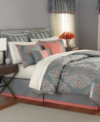 Make a grand statement. Traditional elegance brings a whole new look to your space with this Grand Damask comforter set from Martha Stewart Collection. Features an ornate flourish design and enough pieces for a complete refresh. Make a grand statement. Traditional elegance brings a whole new look to your space with this Grand Damask comforter set from Martha Stewart Collection. Features an ornate flourish design and enough pieces for a complete refresh.