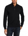 John Henry Men's Button Mock Sweater