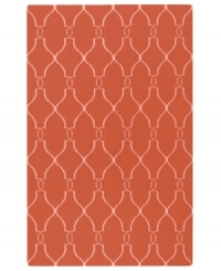 Stunning in its simplicity, this artist-designed area rug from Surya brings a calming beauty to any area in your home. Interlocking lines crisscross against a soft coral background, creating a chic lattice-like pattern that's stylishly simple. Stunning in its simplicity, this artist-designed area rug from Surya brings a calming beauty to any area in your home. Interlocking lines crisscross against a soft coral background, creating a chic lattice-like pattern that's stylishly simple.