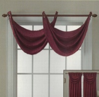 Langdon Collection Red 26x26 Grommet Valance Langdon Collection Red 26x26 Grommet Valance
