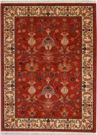 Karastan English Manor Collection William Morris Red 8' X 10'5