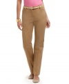 Charter Club offers a slimming look for everyday with these easy pants. An interior tummy panel gives you the fit you love; a choice of neutral colors lends lots of outfit options!