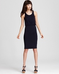 Kain Label strikes a balance between sophistication and comfort in this effortless dress, featuring a blouson bodice and ruched sides. Kain Label strikes a balance between sophistication and comfort in this effortless dress, featuring a blouson bodice and ruched sides.