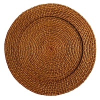 Beautiful chargers to add sophistication and flare to your table. For cleaning, chargers should be wiped with damp cloths. Not dishwasher or microwave safe. Beautiful chargers to add sophistication and flare to your table. For cleaning, chargers should be wiped with damp cloths. Not dishwasher or microwave safe.