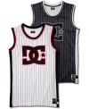 Score big with the sporty style of this basketball-style tank from DC Shoes.