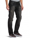 Southpole Men's Streaky Distressed Soft Denim