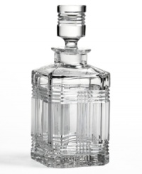 Intersecting cut lines create a Glen Plaid design with signature Ralph Lauren elegance. Both modern and traditional, this handcrafted decanter looks right at home within a formal table setting. Intersecting cut lines create a Glen Plaid design with signature Ralph Lauren elegance. Both modern and traditional, this handcrafted decanter looks right at home within a formal table setting.