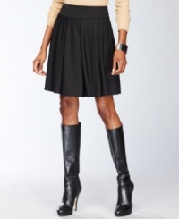 A swirling, full skirt from INC makes a flirty alternative to everyday silhouettes. It's easy to dress up or wear casually, too! A swirling, full skirt from INC makes a flirty alternative to everyday silhouettes. It's easy to dress up or wear casually, too!
