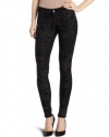 7 For All Mankind Women's Skinny Jean, Black and Grey, 25