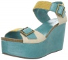 Michael Antonio Women's Gamine Sandal,Aqua,8 M US