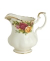 This popular bone china pattern surrounds blooming sprays of colorful English roses with hand-applied bands of 22K gold. Safe for use in the dishwasher, oven and freezer. Manufacturer's two-year warranty.