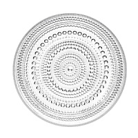 This clear glass plate has recently been reissued by the well-known Finnish design house Iittala. Designed in 1964 by Oiva Toikka, it features concentric circles of glass dewdrops for a look that's both lovely and dazzling. It's an excellent dish for hosting a special event.
