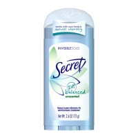 Secret Invisible Solid Antiperspirant & Deodorant Ph Balanced Unscented 2.6 Oz (Pack of 6) Secret Invisible Solid Antiperspirant & Deodorant Ph Balanced Unscented 2.6 Oz (Pack of 6)