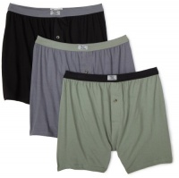 Fruit of the Loom Men's 3-Pack Assorted Soft Stretch Knit Boxers Fruit of the Loom Men's 3-Pack Assorted Soft Stretch Knit Boxers