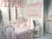 Jessica McClintock Baby Cherish 5-Piece Crib Set - Rose and Cream Jessica McClintock Baby Cherish 5-Piece Crib Set - Rose and Cream