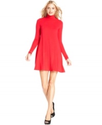 A fall staple, this BCBGMAXAZRIA turtleneck dress pairs perfectly with the season's tights and boots! A fall staple, this BCBGMAXAZRIA turtleneck dress pairs perfectly with the season's tights and boots!
