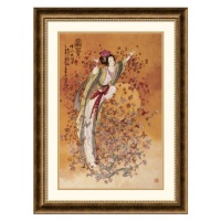 Goddess of Wealth Framed Wall Art Size-Color - 23.72 - Burnished Bronze