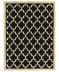 Reminiscent of classic Mediterranean textiles, this patterned area rug from Shaw Living presents a brilliant ogee design rendered in deep black. Woven in the USA of ultra-durable and supremely soft EverTouch® nylon, this rug offers a stately tradition to any room. Reminiscent of classic Mediterranean textiles, this patterned area rug from Shaw Living presents a brilliant ogee design rendered in deep black. Woven in the USA of ultra-durable and supremely soft EverTouch® nylon, this rug offers a stately tradition to any room.