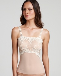 A body skimming sheer lace camisole with flattering floral details all over. Style #831191 A body skimming sheer lace camisole with flattering floral details all over. Style #831191