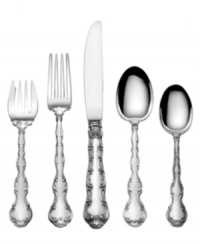 Beautiful curling scrolls accentuate the undulating shape of Gorham's Strasbourg place settings. In radiant sterling silver, this sophisticated flatware pays homage to an ancient French city and ensures a truly awe-inspiring formal table. Beautiful curling scrolls accentuate the undulating shape of Gorham's Strasbourg place settings. In radiant sterling silver, this sophisticated flatware pays homage to an ancient French city and ensures a truly awe-inspiring formal table.