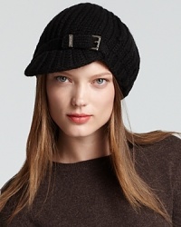 MICHAEL Michael Kors elevates the casual cap with a chunky fisherman's stitch and metal hardware. MICHAEL Michael Kors elevates the casual cap with a chunky fisherman's stitch and metal hardware.