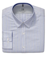 Fine lines. Update your look with this slim-fit dress shirt from Geoffrey Beene. Fine lines. Update your look with this slim-fit dress shirt from Geoffrey Beene.