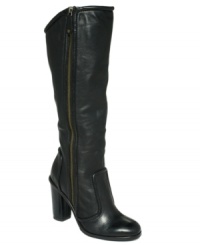 Such a lovely cool weather staple. Fry's Sylvia tall boots have a trendy single sole and zip up cleanly along the side. Such a lovely cool weather staple. Fry's Sylvia tall boots have a trendy single sole and zip up cleanly along the side.