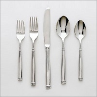 Ginkgo Naples 5-Piece Stainless Steel Flatware Place Setting, Service for 1