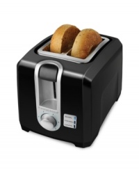 A toast to a real do-it-all. This countertop companion takes on all of your breakfast go-tos-waffles, pastries, toast, hash browns and more- with the precision of a professional. Extra-wide slots, a cancel function and a shade selector make every meal golden. 2-year warranty. Model T2569B. A toast to a real do-it-all. This countertop companion takes on all of your breakfast go-tos-waffles, pastries, toast, hash browns and more- with the precision of a professional. Extra-wide slots, a cancel function and a shade selector make every meal golden. 2-year warranty. Model T2569B.
