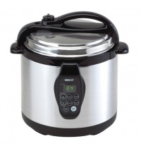 Nesco PC6-25P 6-Quart Electric Programmable Pressure Cooker, Stainless Steel Nesco PC6-25P 6-Quart Electric Programmable Pressure Cooker, Stainless Steel