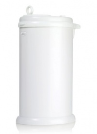 Ubbi Steel Diaper Pail in White Ubbi Steel Diaper Pail in White