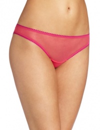 OnGossamer Women's Mesh Bikini Panty, Azalea/Peony, L OnGossamer Women's Mesh Bikini Panty, Azalea/Peony, L