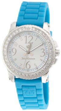 Juicy Couture Women's 1900706 Pedigree Blue Jelly Strap Watch Juicy Couture Women's 1900706 Pedigree Blue Jelly Strap Watch