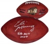 Eli Manning Signed Super Bowl XLII Ball w/ SB XLII MVP - Steiner Sports Certified - Autographed Footballs