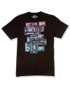 Turn it up! Give a nod to old-school sounds with this graphic t-shirt from Ecko Unlimited.