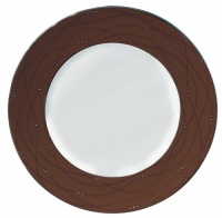 Royal Doulton Precious Platinum 9-Inch Accent Plate, Cocoa Royal Doulton Precious Platinum 9-Inch Accent Plate, Cocoa