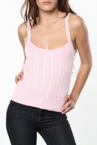 Ralph Lauren Womens Pink Cable Sweater In Medium