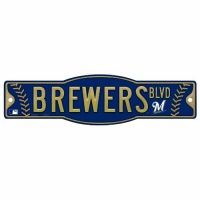 MLB Milwaukee Brewers 4.5-by-17 Sign MLB Milwaukee Brewers 4.5-by-17 Sign