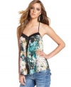 The tank top gets revamped for a sultry night out in Buffalo David Bitton's printed number! The gorgeous watercolor print and flirty silhouette is toughened up by an exposed zipper at the front -- so chic.