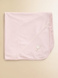 Wrap your little one in warmth with the softest pima cotton, finished with a sweet embroidered sheep.About 27½W X 27½H Pima cottonMachine washImported Wrap your little one in warmth with the softest pima cotton, finished with a sweet embroidered sheep.About 27½W X 27½H Pima cottonMachine washImported