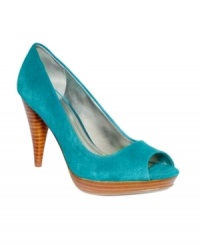 A rising star. The flirty, shiny peep toe pump from Style&co.;