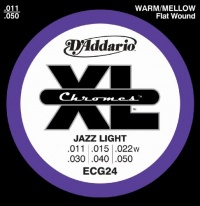 D'Addario Guitar Strings Set, Chromes, Jazz Light D'Addario Guitar Strings Set, Chromes, Jazz Light