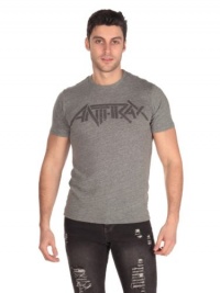 Chaser Mens Anthrax Logo Tee - Vintage Grey - XX Large Chaser Mens Anthrax Logo Tee - Vintage Grey - XX Large